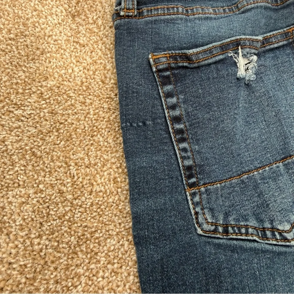 AERO Distressed Skinny Jeans 30x30 Medium Wash Stretch Ripped Denim - Picture 7 of 12